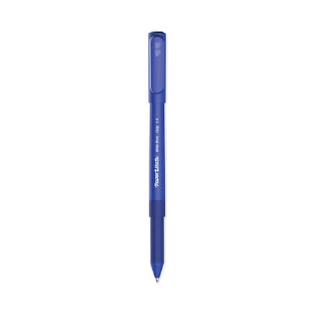 Paper Mate Write Bros. Grip Ballpoint Pen, Stick, Medium 1 mm, Blue Ink, Blue Barrel, PK12 PK 2124506
